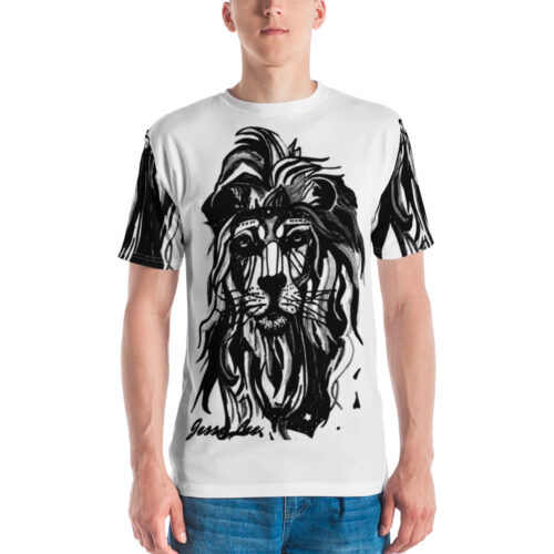 Judah's Lion Black & White t-shirt *Print sleeves*