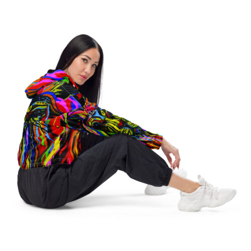 Judah's Lion cropped windbreaker