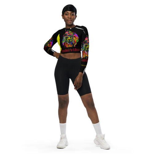 Judah's Lion long-sleeve crop top