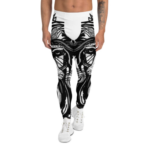Judah's Lion Black & White Men's Leggings
