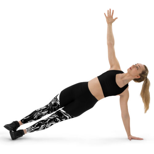 Judah's Lion Black & White Sports Leggings