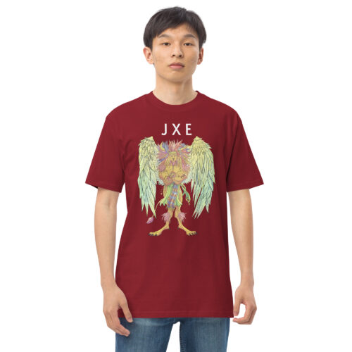 Mighty Lion Red Men’s premium heavyweight tee