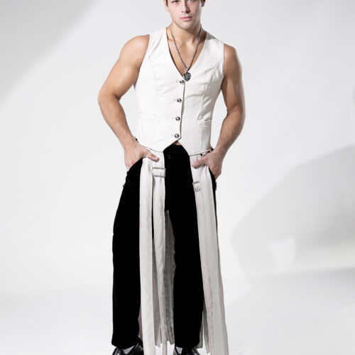 Belted Leather Vest