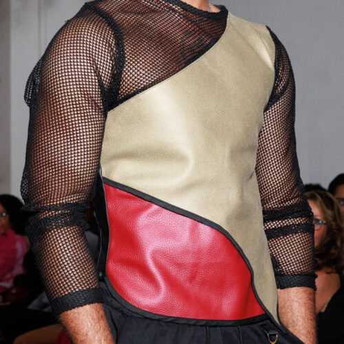 Axiom Leather & Mesh Top